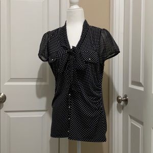 WHBM Polka Dot Blouse